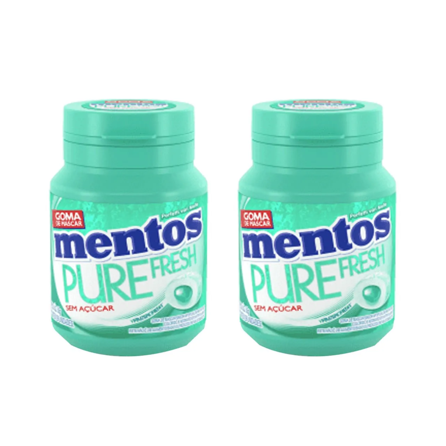 Mentos Chiclete Pure Menta (2x56g)